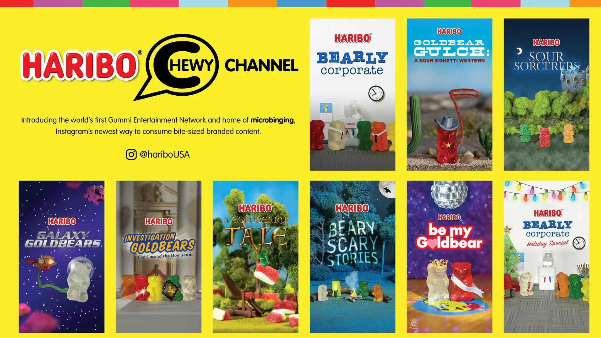 HARIBO Chewy Channel campaign artwork